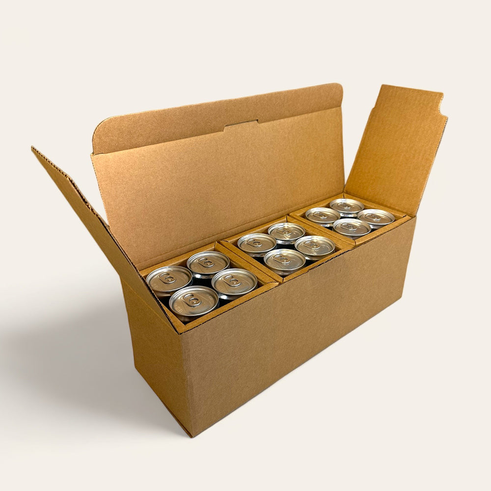 12-Pack 250ml Sleek Can Shipping Box – Whale Pod Shipper