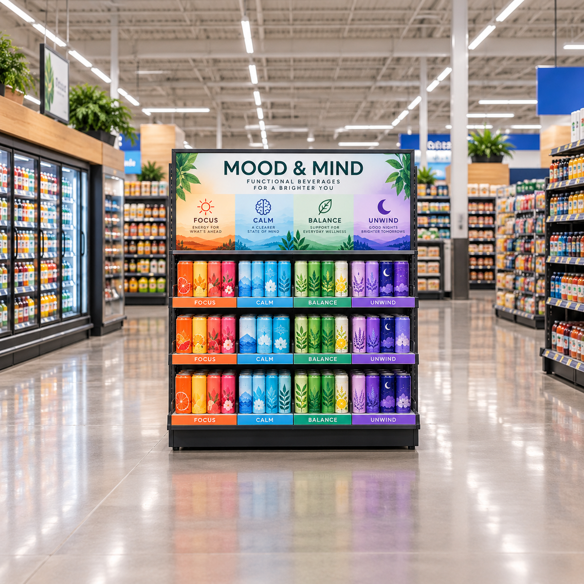 Walmart’s New Mood &amp; Mind Beverage Section Signals the Next Big Wave in Functional Drinks