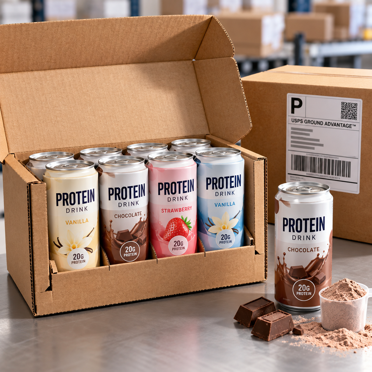 How to Ship Protein Drinks: The Best Packaging for Shipping Protein Shakes and Canned Beverages