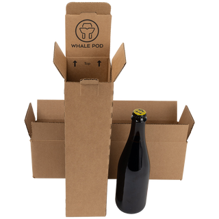 Beer bottle shipping boxes 1 pack 500ml 750ml