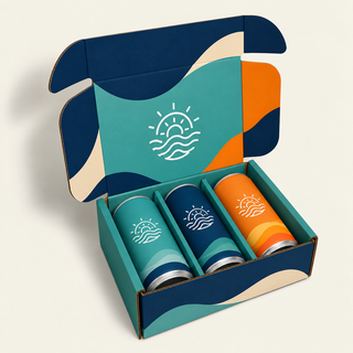 Custom Printed 3 Pack 16oz Can Unboxing Bio-Pod Whale Pod Shipper