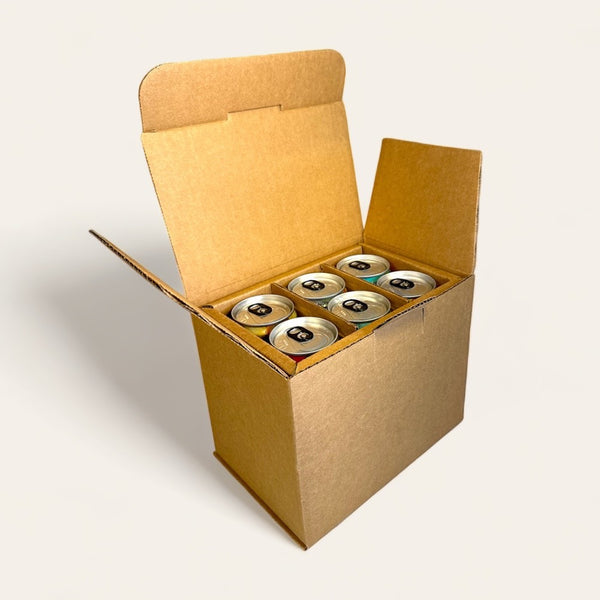 6-Pack Slim Can Shipping Box – Whale Pod Shipper