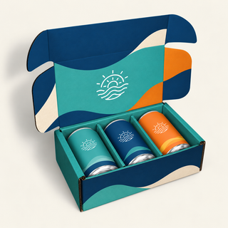 Custom Printed 3 Pack 12oz Can Unboxing Bio-Pod Whale Pod Shipper